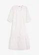 Midi jurk met broderie anglaise, bonprix