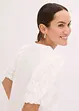 Shirt met kanten mouwen, bonprix
