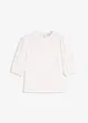 Blouse met korte mouwen en linnen, bonprix