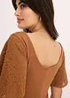 Shirt met kanten mouwen, bonprix