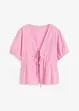 Blouse met strikjes, bonprix