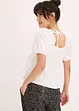Blouse met pofmouwen en knopen, bonprix