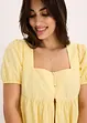 Blouse met pofmouwen en knopen, bonprix