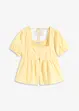Blouse met pofmouwen en knopen, bonprix
