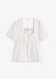 Blouse met pofmouwen en knopen, bonprix