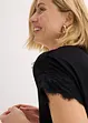 Shirt met crochet-kant, bonprix