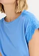 Shirt met crochet-kant, bonprix