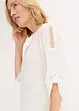 Tuniek met structuur en kanten band, bonprix