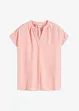 Blouse met korte mouwen en blinde knoopsluiting, bonprix