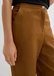 Cropped high waist broek in een linnen-viscosemix, bonprix