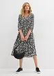 Midi jurk van vloeiende viscose, bonprix