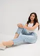 Mom jeans, high waist, low stretch cropped, bonprix