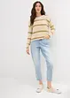 Mom jeans, high waist, low stretch cropped, bonprix