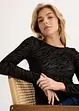 Longsleeve licht transparant, bonprix