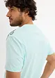 Henley shirt met korte mouwen van biologisch katoen, bonprix