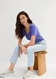 Flared jeans high waist, cropped, bonprix