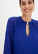 Mini jurk van fijn chiffon met plissé, bonprix