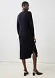 Lang gebreid vest met zijde, bonprix
