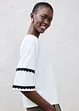 T-shirt met zijde, bonprix