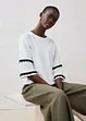 T-shirt met zijde, bonprix