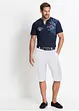 Henley shirt met korte mouwen van biologisch katoen, bonprix