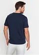 Henley shirt met korte mouwen van biologisch katoen, bonprix
