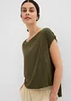 Oversized shirt van vloeiende viscose, bonprix