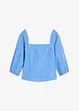 Blouse met pofmouwen en gesmokt detail, bonprix