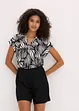 Jersey short van lichte crèpe, bonprix