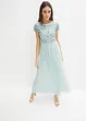 Maxi jurk met pailletten borduursel, bonprix