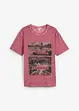 T-shirt van biologisch katoen in washed out look, bonprix