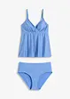 Tankini (2-dlg. set) van glanzend materiaal, bonprix