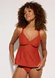 Tankini (2-dlg. set) van geweven stof, bonprix