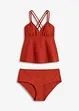 Tankini (2-dlg. set) van geweven stof, bonprix