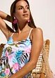 Tankini (2-dlg. set) met bedrukte netstof, bonprix