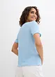 T-shirt met structuur en knopen, bonprix