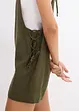 Korte jumpsuit van een luchtige linnenmix, bonprix