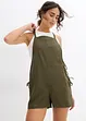 Korte jumpsuit van een luchtige linnenmix, bonprix