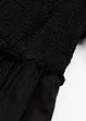Midi jurk met pofmouwen en gesmokt detail, bonprix