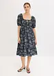 Midi jurk met pofmouwen, bonprix