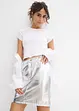 Minirok in metallic look, bonprix