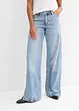 Loose straight jeans mid waist, low stretch, bonprix