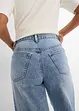 Wide leg jeans, mid waist, low stretch, bonprix
