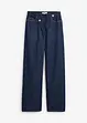 Wide leg jeans, mid waist, low stretch, bonprix