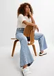 Wide leg jeans, mid waist, low stretch, bonprix