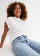 Loose straight jeans mid waist, low stretch, bonprix