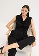 Jersey jumpsuit met schoudervullingen, bonprix