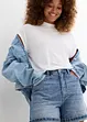 Jeans short high waist, low stretch, bonprix