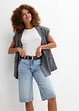 Jeans bermuda mid waist, low stretch, bonprix
