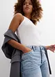 Jeans bermuda mid waist, low stretch, bonprix